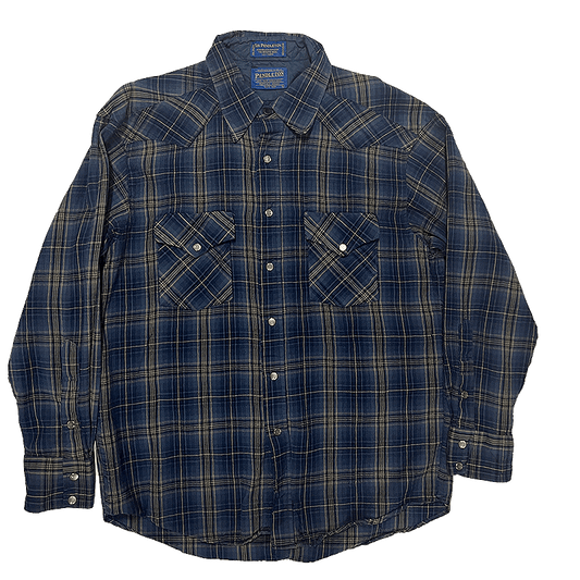 Chemise vintage Pendleton haute qualité Western Wear taille M bleu Chemise vintage Pendleton haute qualité Western Wear taille M bleu