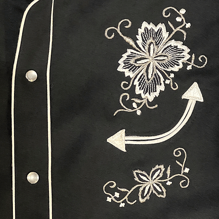 1970s US-Made Embroidered Western Shirt