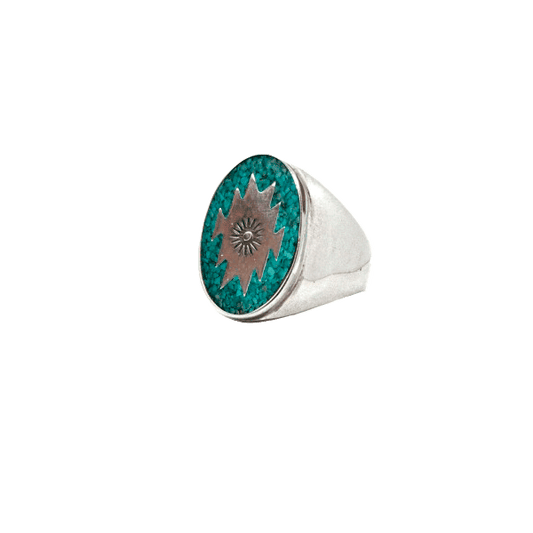 Southwestern Signet Ring, Turquoise NEW!!