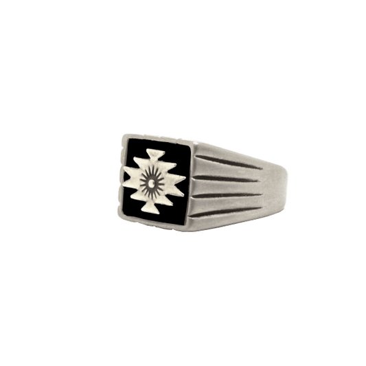 Southwestern Pewter Ring, Black NEW!!