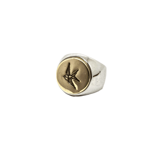 Brass Sparrow Signet Ring NEW!!