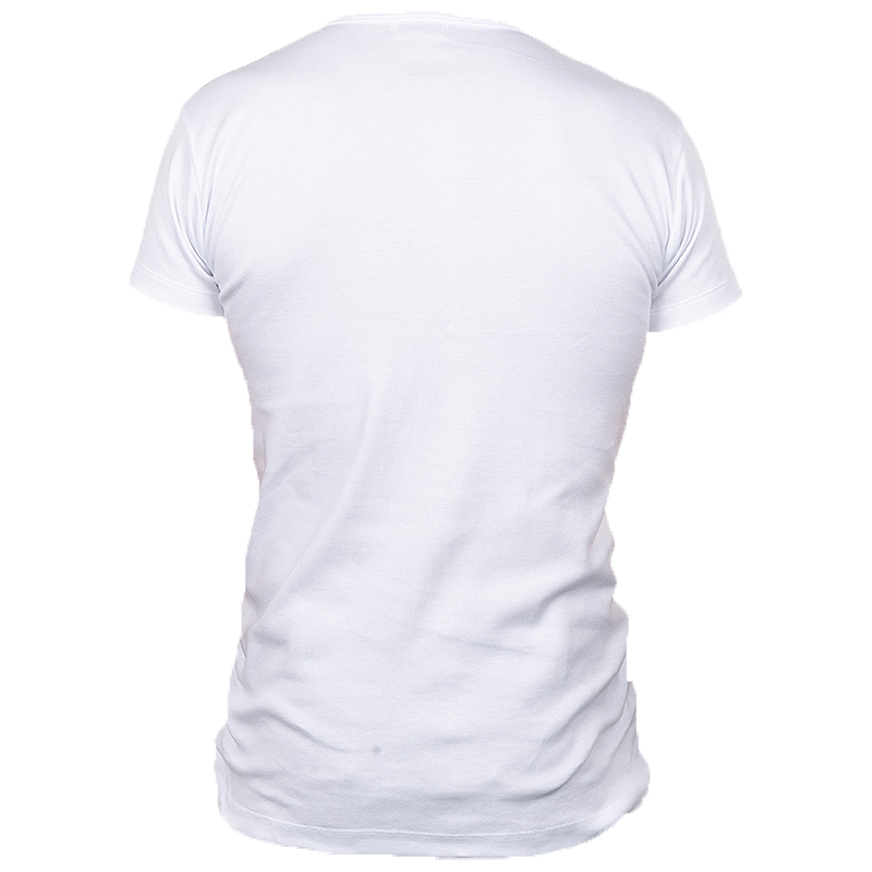 Pike Brothers 1947 Round Neck Set in white, seen from the back