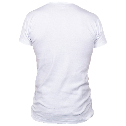 Pike Brothers 1947 Round Neck Set in white, seen from the back