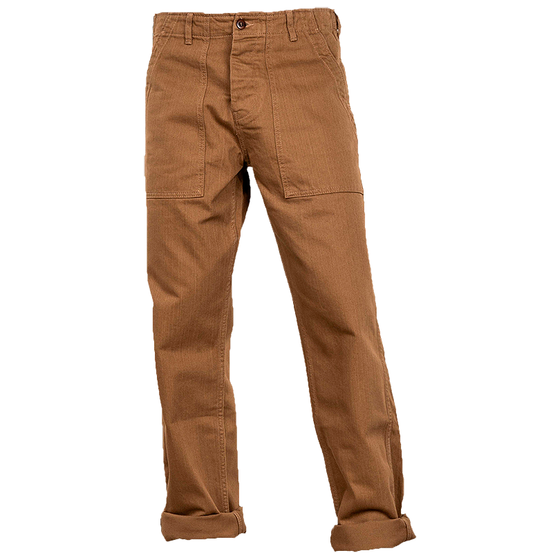 Pike Brothers OG-107 Pant in brown, seen from the front