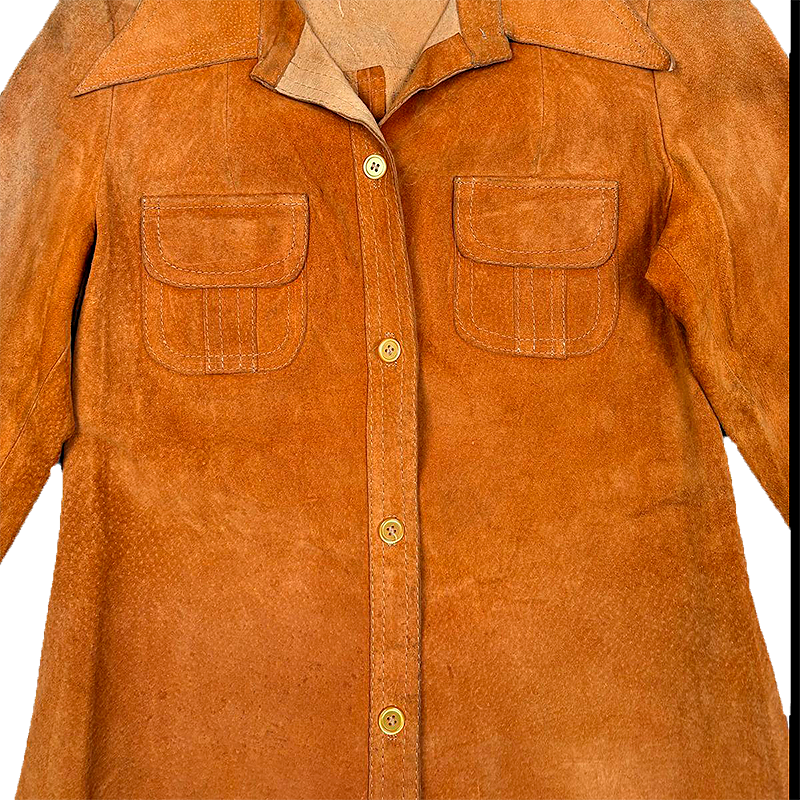 1970s Women's Suede Shirt
