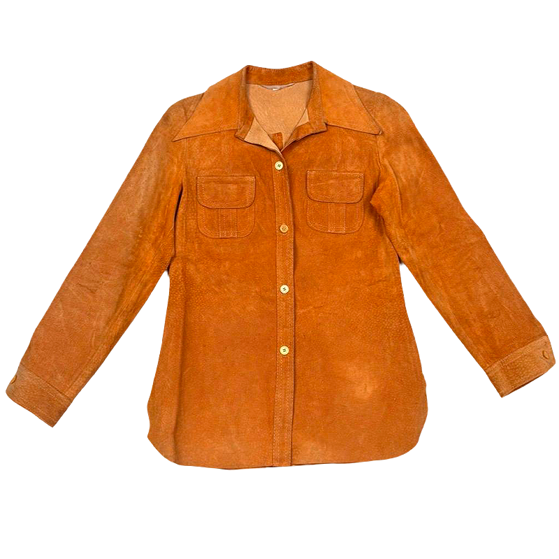 1970s Women's Suede Shirt