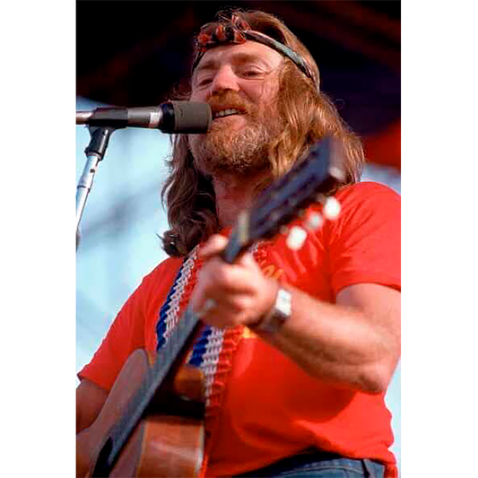 Willie Nelson Live 1976 Framed Poster