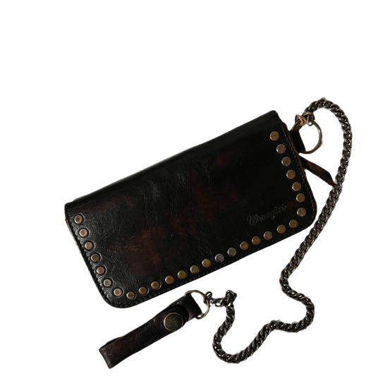 Wrangler Leather Wallet + Chain