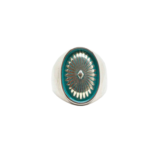 Turquoise Concho Ring