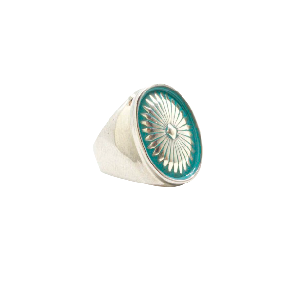 Turquoise Concho Ring