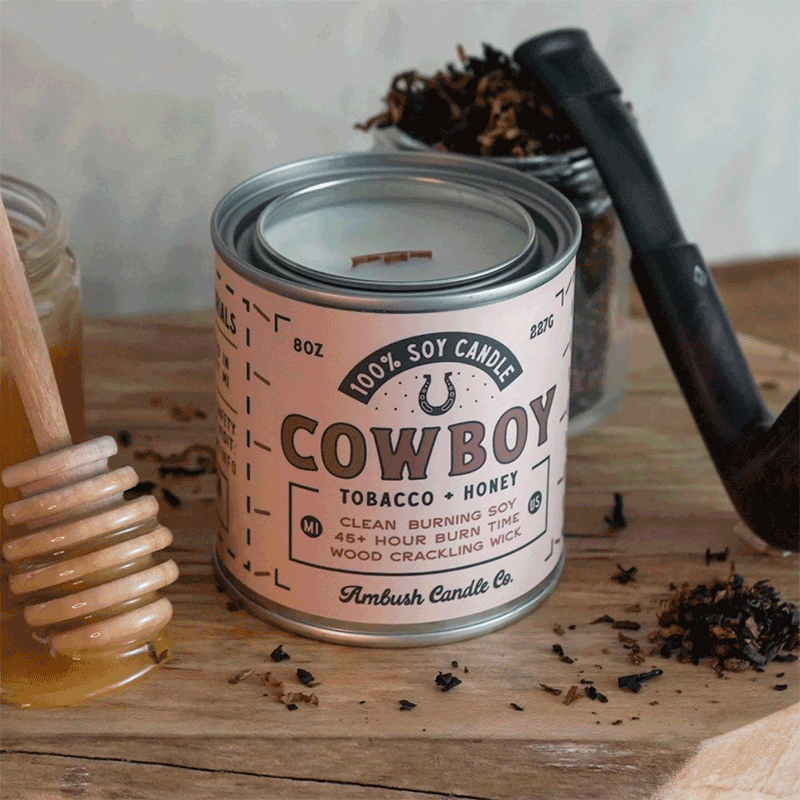 Cowboy Candle – Tobacco & Honey