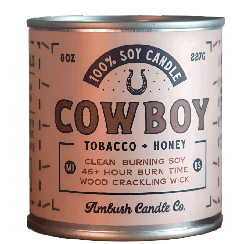 Cowboy Candle – Tobacco & Honey