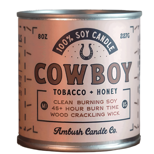 Cowboy Candle – Tobacco & Honey