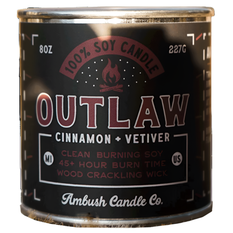 Outlaw Candle – Cinnamon & Vetiver