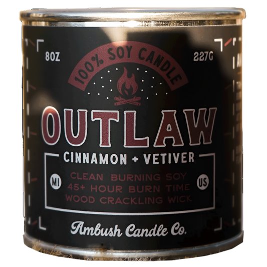 Outlaw Candle – Cinnamon & Vetiver