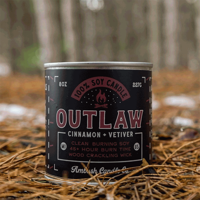 Outlaw Candle – Cinnamon & Vetiver