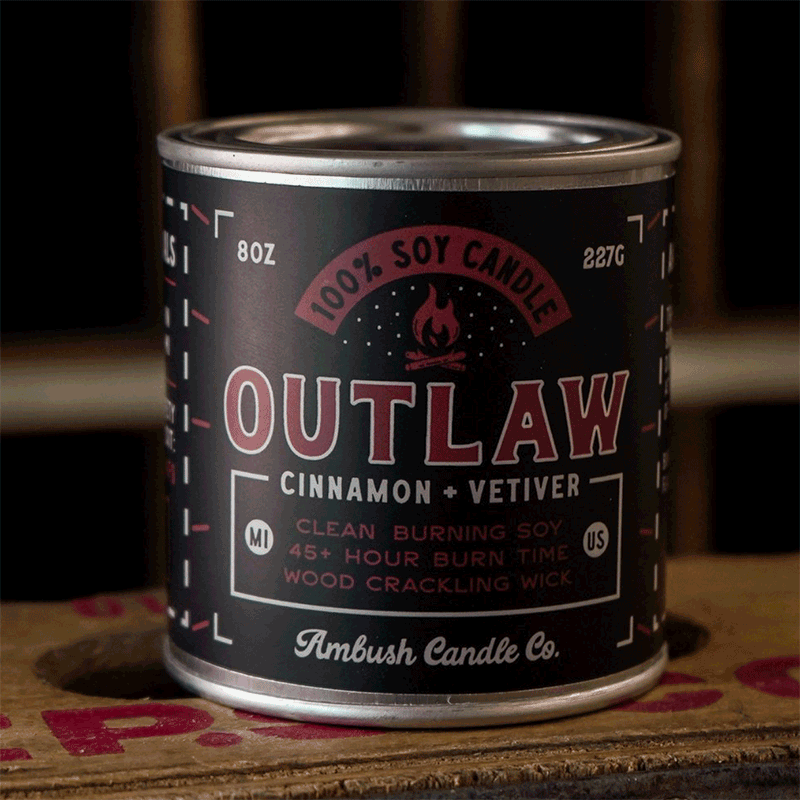 Outlaw Candle – Cinnamon & Vetiver