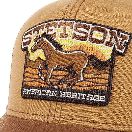 Close-up of Stetson American Heritage Horse Cap