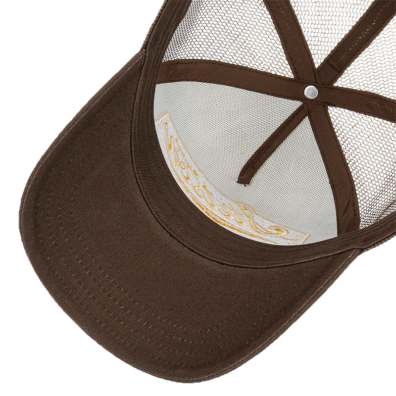 American Heritage Trucker Cap, Dark Brown