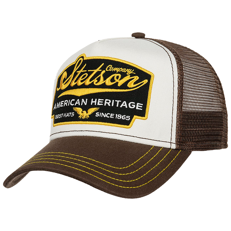 American Heritage Trucker Cap, Dark Brown