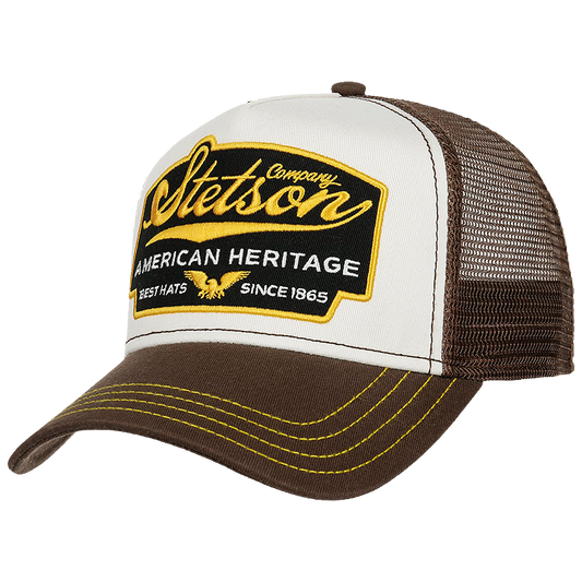 American Heritage Trucker Cap, Dark Brown