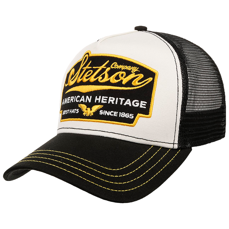 American Heritage Trucker Cap, Black