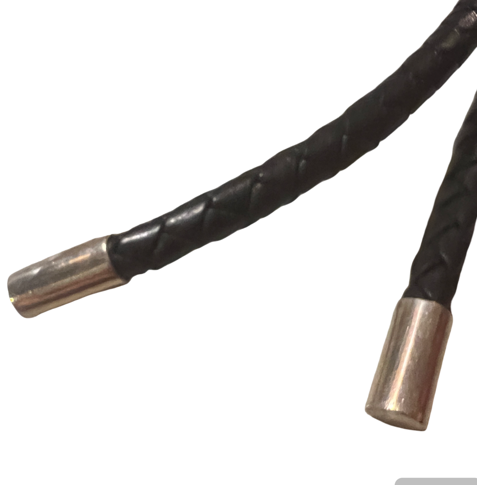 Handmade Silver Bolotie With Handpainted Eye