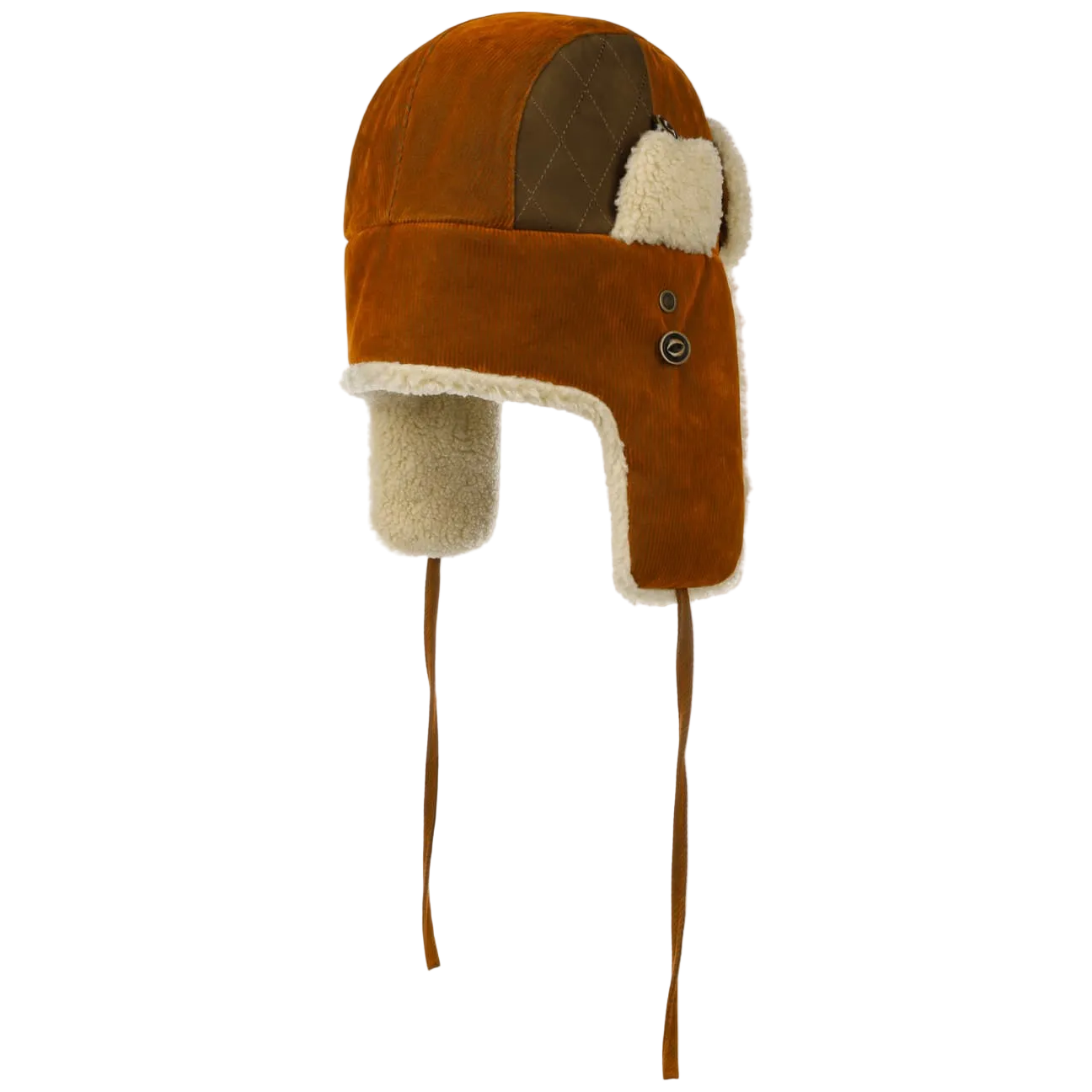 Stetson Orange Bomber Cap from the backside. 