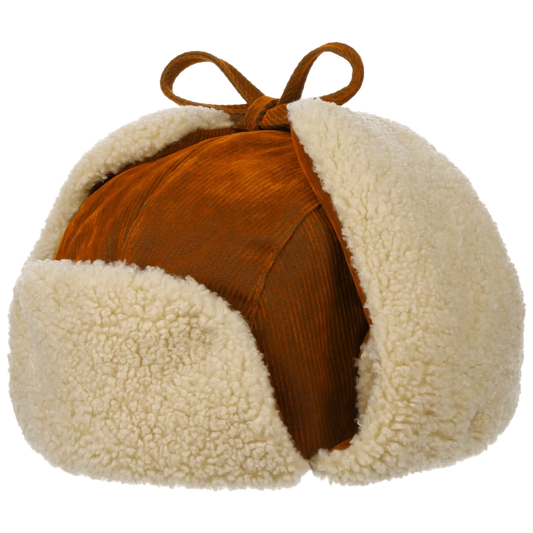 Stetson Aviator Cap with the flaps up