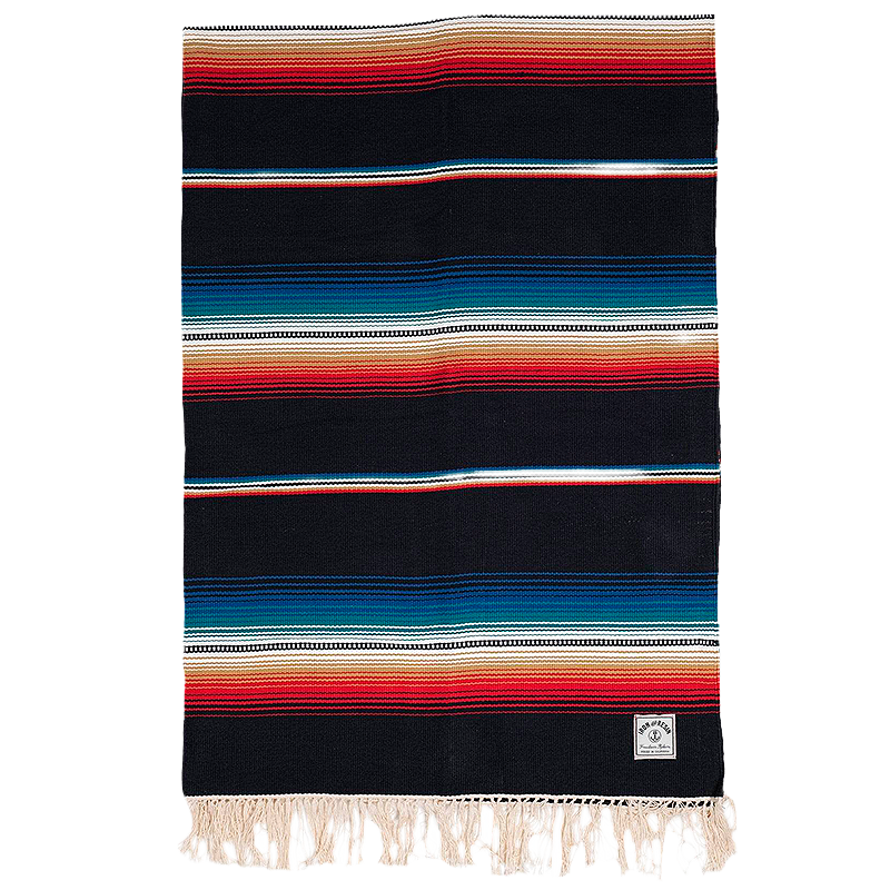 Iron & Resin Del Sol Blanket in black.