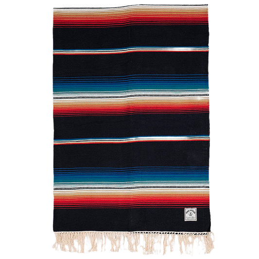Iron & Resin Del Sol Blanket in black.