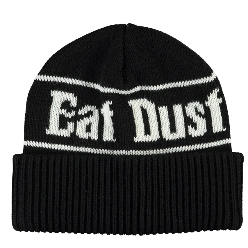 Eat Dust Easy Beanie Merino Wool Black