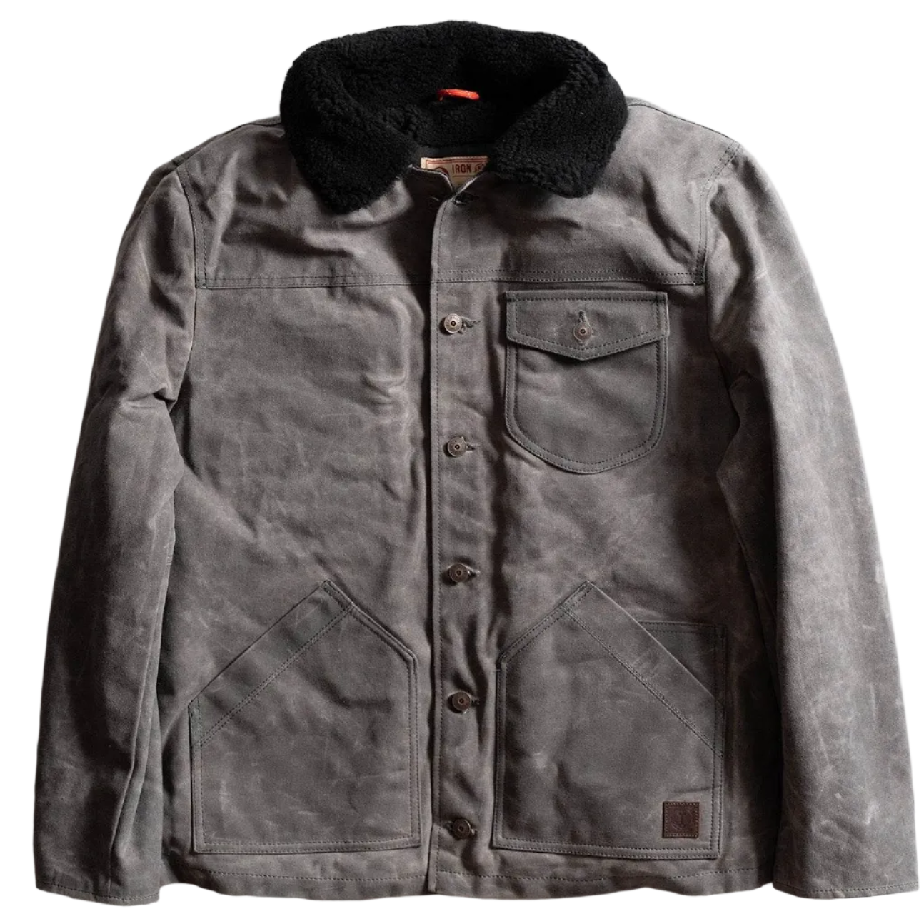 Iron & Resin Hunter Jacket in color ”charcoal” which is dark grey. 