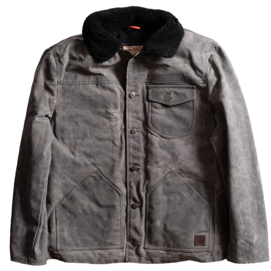 Iron & Resin Hunter Jacket in color ”charcoal” which is dark grey. 