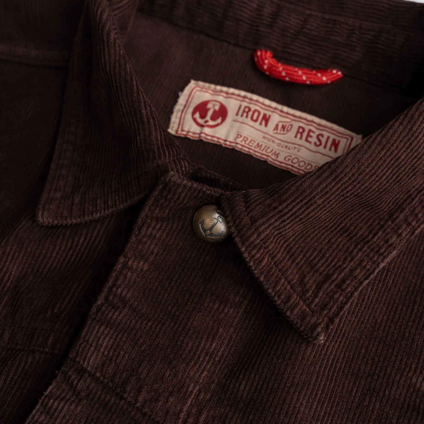 Iron & Resin Hatchet Jacket collar, tag and hanger loop
