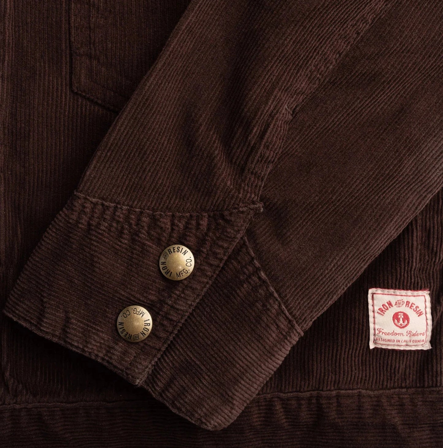 Iron & Resin Hatchet Jacket sleeve detail