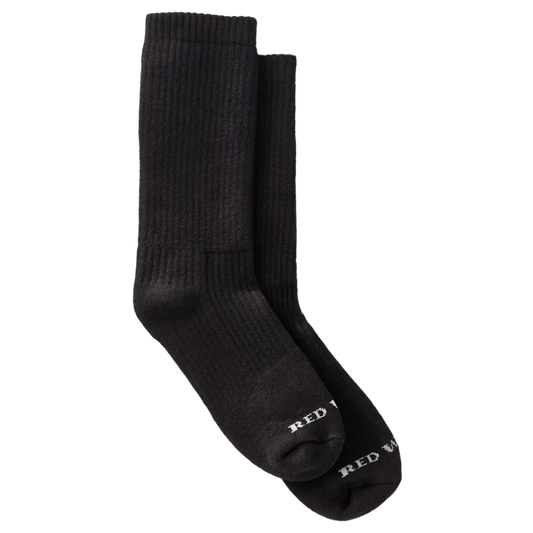 Red Wing Cushion Crew Boot Socks in black