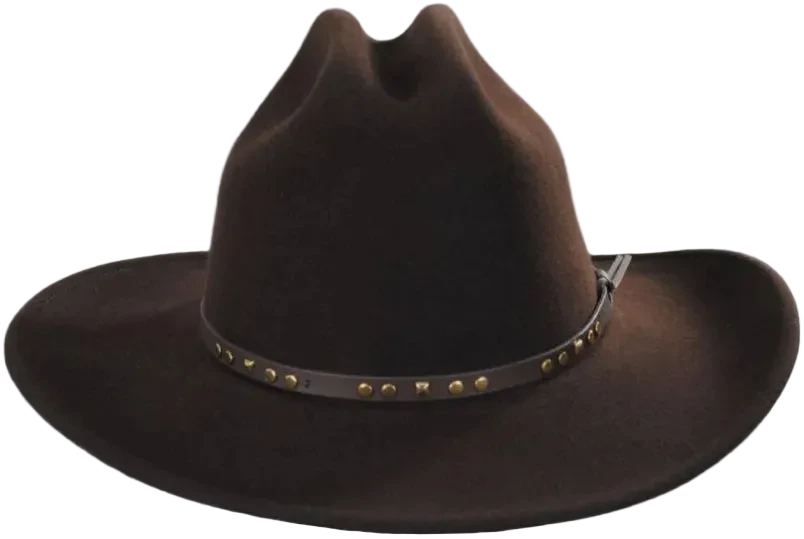 Bailey Chisolm LiteFelt Western Hat in Beaver colorway, seen from the front