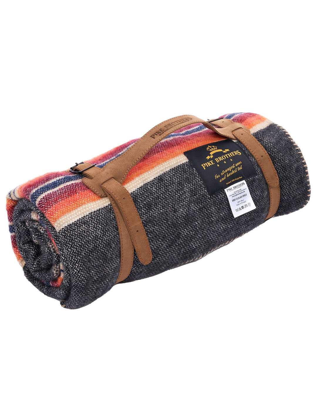 1969 Denakatee Wool Blanket In Faded Black