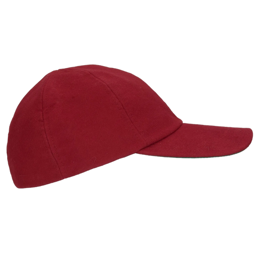 Pike Brothers 1942 Ball Cap in Dark Red Moleskin