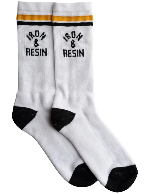 Iron & Resin MFG Socks in White