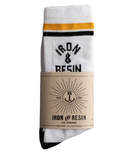 Iron & Resin MFG Socks in White