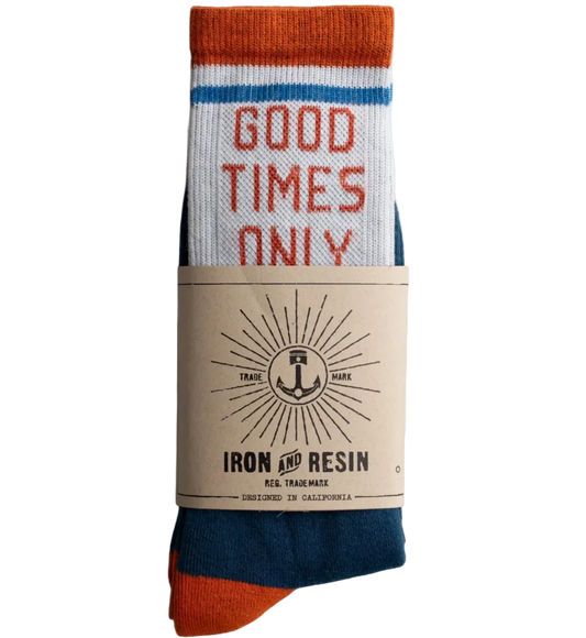 Iron & Resin Good Times Sock, Blue