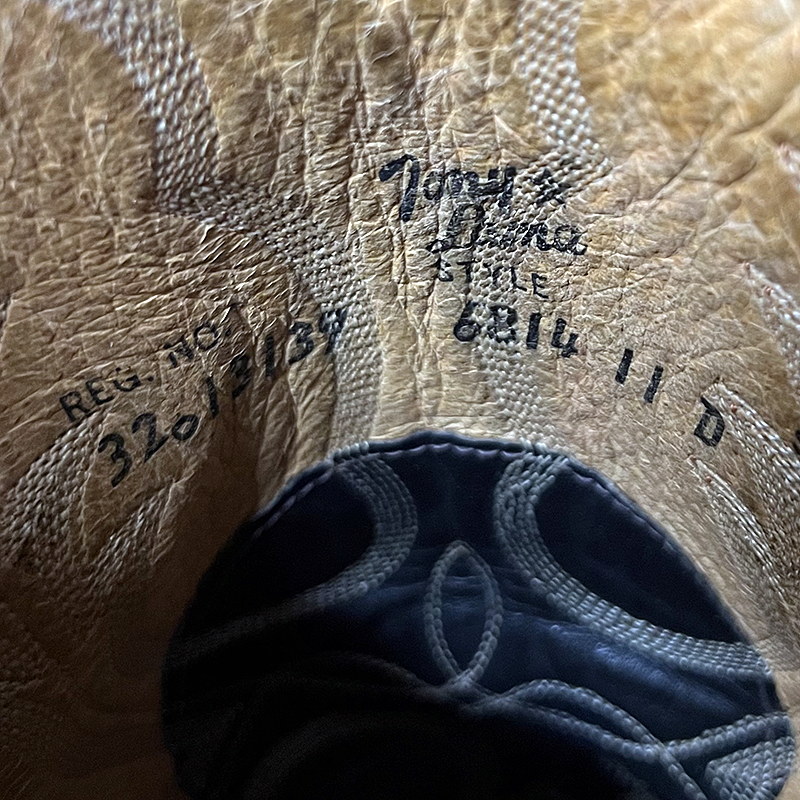 Cowboy Boots With Lizard Toe Caps