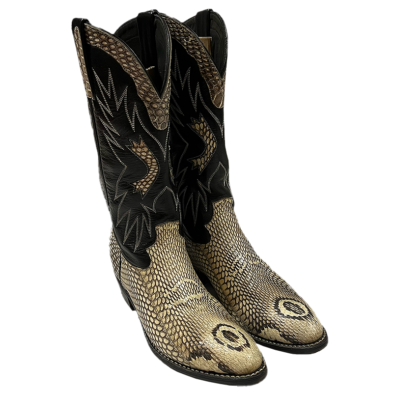 Snake Pattern Cowboy Boots