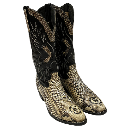 Snake Pattern Cowboy Boots