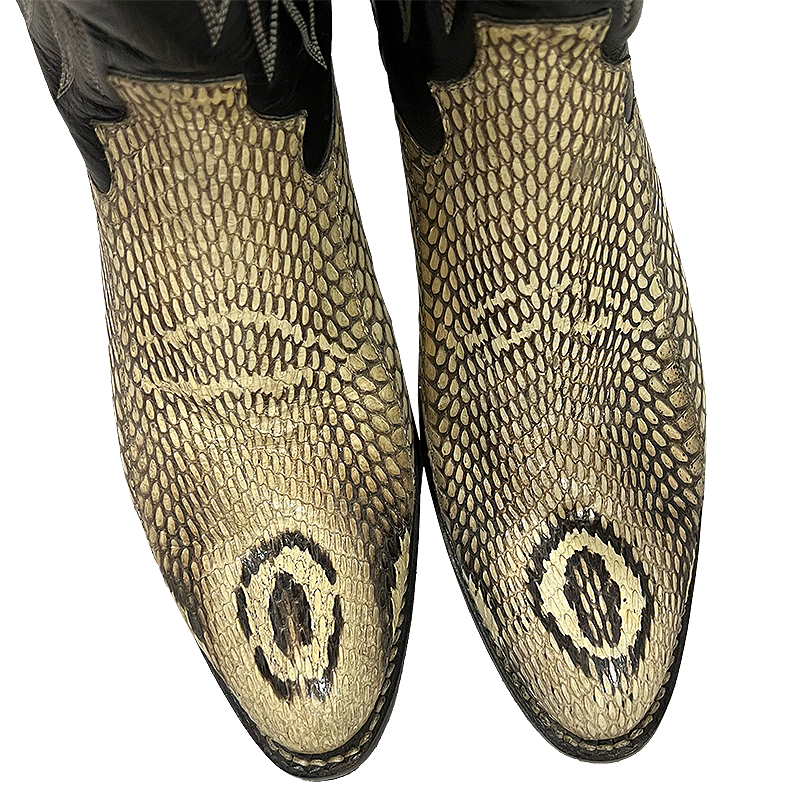 Snake Pattern Cowboy Boots