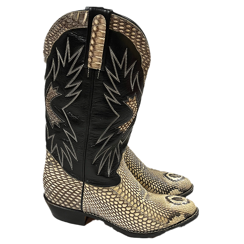 Snake Pattern Cowboy Boots