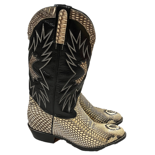 Snake Pattern Cowboy Boots