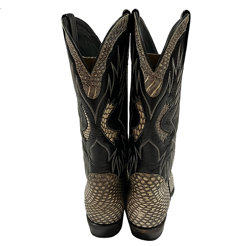 Snake Pattern Cowboy Boots